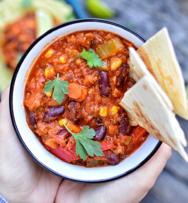 vegini Rezept Chili sin Carne