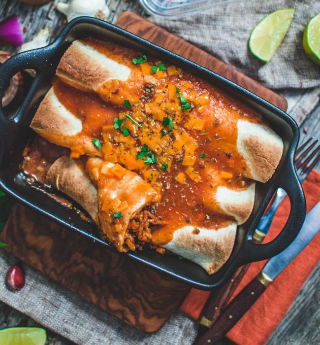 vegini Rezept vegane Enchiladas