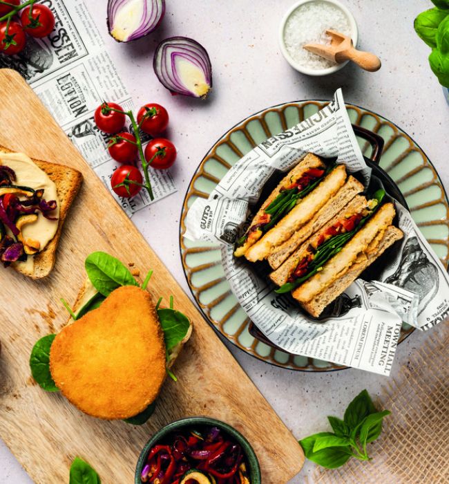 vegini Rezept veganes Schnitzel Sandwich