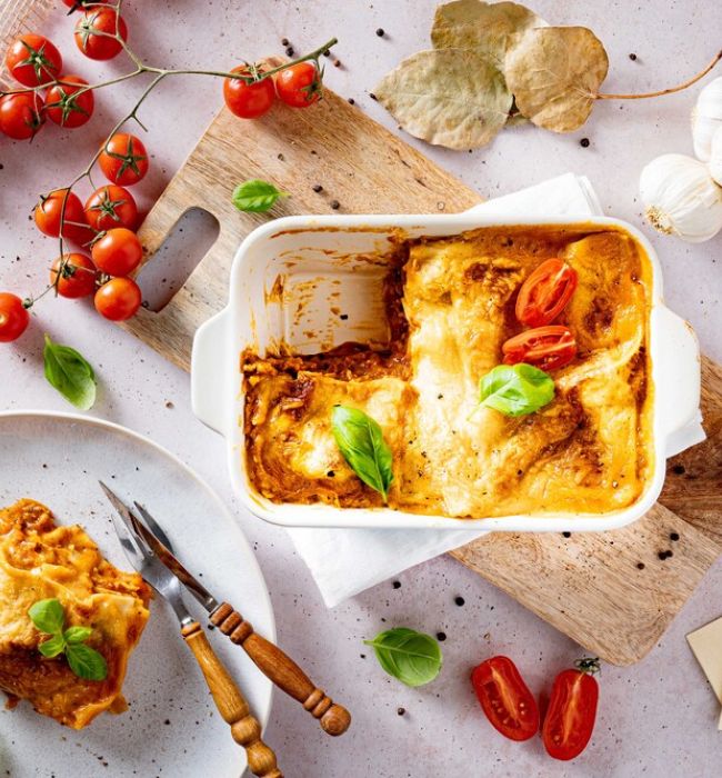 vegini Rezept vegane Lasagne