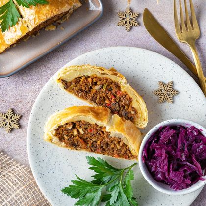 vegini Weihnachtsstrudel