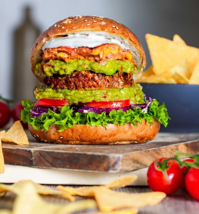 vegini Rezept veganer Mexican Burger