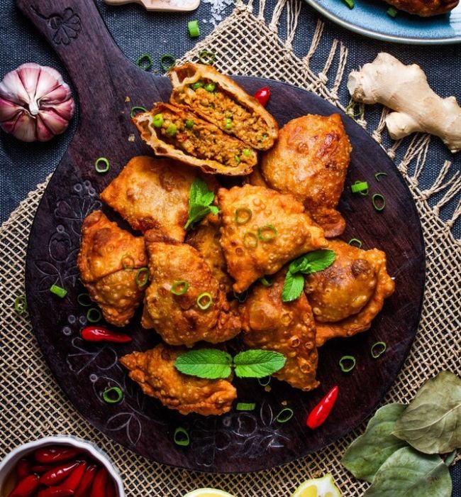 vegini Rezept vegane Samosas