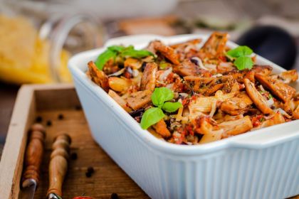 vegini veganer Auberginenauflauf